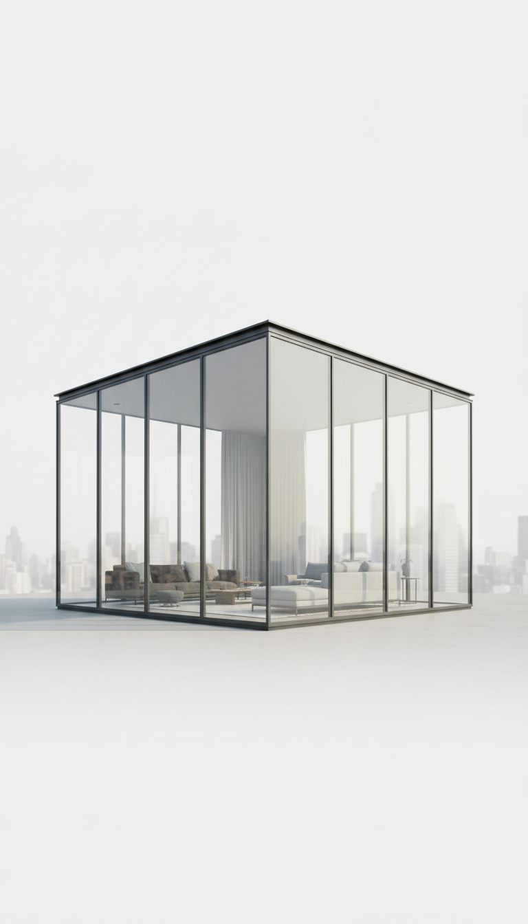 Corner Penthouse With Glass Wrap