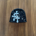 TRINITY RHINESTONE/SPLATTED BEANIE