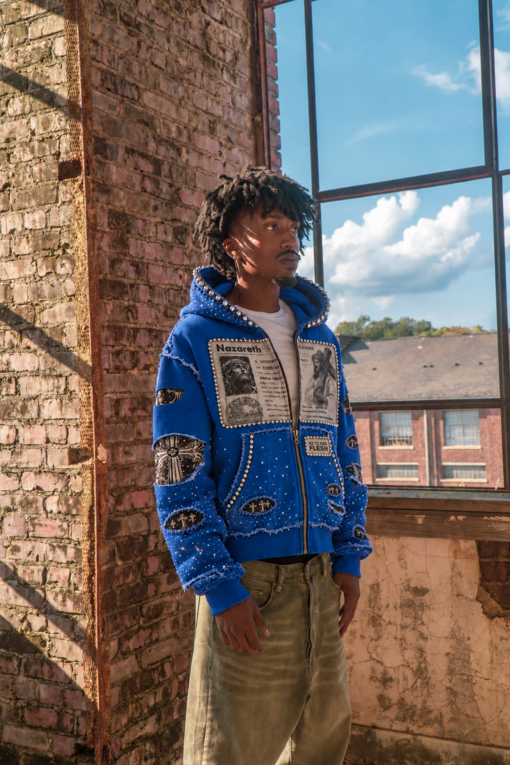 VOLTAGE BLUE JESUS DE NAZARETH JACKET